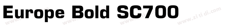 Europe Bold SC700字体转换